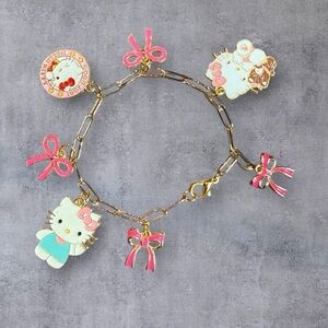 Adorable Hello Kitty Charm Bracelet